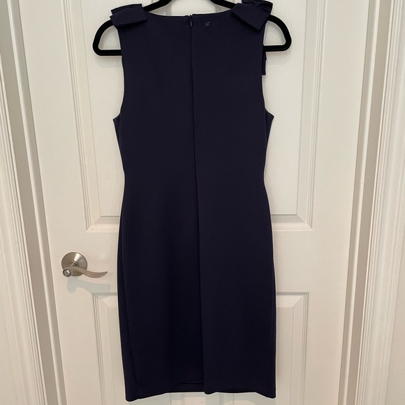 CONNECTED APPAREL. NAVY EVENING DRESS. SIZE MEDIUM. - Picture 4 of 6